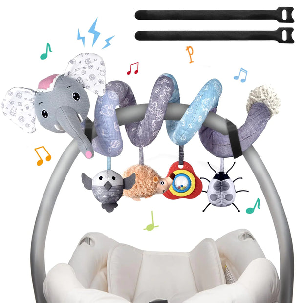MONSTIME Musical Car Seat Toys Newborn Toys Stroller